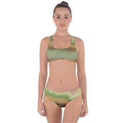 Ombre Criss Cross Bikini Set by ValentinaDesign