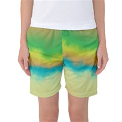 Ombre Women s Basketball Shorts by ValentinaDesign