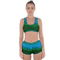 Ombre Racerback Boyleg Bikini Set by ValentinaDesign