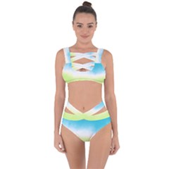 Ombre Bandaged Up Bikini Set  by ValentinaDesign