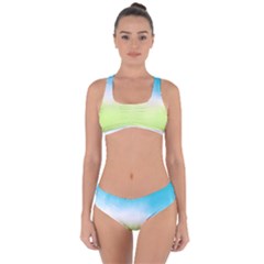 Ombre Criss Cross Bikini Set by ValentinaDesign