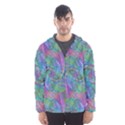 Spiral Pattern Swirl Pattern Hooded Wind Breaker (Men) View1