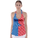 Usa Flag Babydoll Tankini Top View1