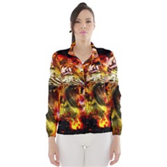 Fire Tiger Wind Breaker (women) by stockimagefolio1