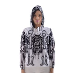 Angel Skeleton Hooded Wind Breaker (women) by Valentinaart