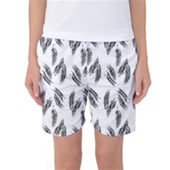Feather Pattern Women s Basketball Shorts by Valentinaart