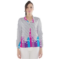 Building Polka City Rainbow Wind Breaker (women) by Mariart