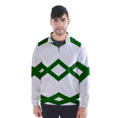 Lissajous Small Green Line Wind Breaker (men) by Mariart