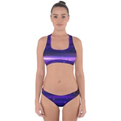 Massive Flare Lines Horizon Glow Particles Animation Background Space Cross Back Hipster Bikini Set by Mariart