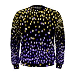 Space Star Light Gold Blue Beauty Black Men s Sweatshirt
