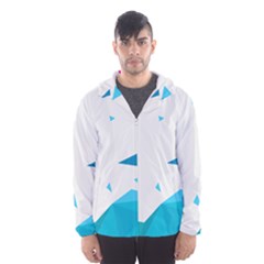 Triangle Chevron Colorfull Hooded Wind Breaker (men) by Mariart