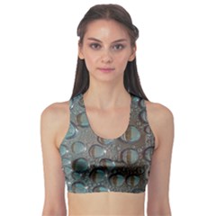 Drop Of Water Condensation Fractal Sports Bra by Nexatart