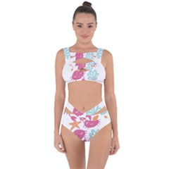 Animals Sea Flower Tropical Crab Bandaged Up Bikini Set  by Mariart