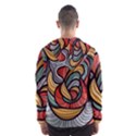 Beautiful Pattern Background Wave Chevron Waves Line Rainbow Art Hooded Wind Breaker (Men) View2