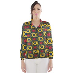 African Textiles Patterns Wind Breaker (women) by Mariart