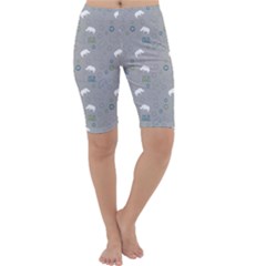Shave Our Rhinos Animals Monster Cropped Leggings  by Mariart