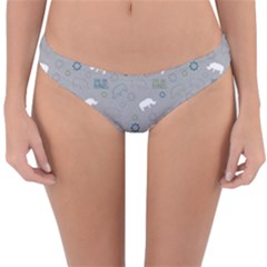 Shave Our Rhinos Animals Monster Reversible Hipster Bikini Bottoms by Mariart