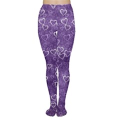 Heart Pattern Women s Tights by ValentinaDesign
