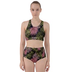 Tropical Pattern Racer Back Bikini Set by ValentinaDesign