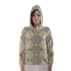 Oriental Pattern Hooded Wind Breaker (women) by ValentinaDesign