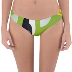 Cute Toucan Bird Cartoon Fly Yellow Green Black Animals Reversible Hipster Bikini Bottoms by Mariart