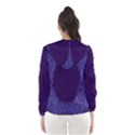 Flower Floral Sunflower Blue Purple Leaf Wave Chevron Beauty Sexy Hooded Wind Breaker (Women) View2