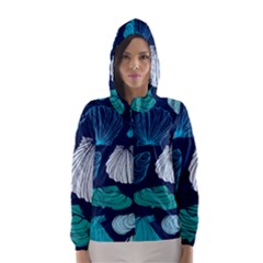 Mega Menu Seashells Hooded Wind Breaker (women) by Mariart