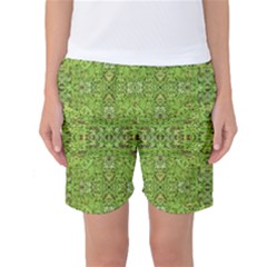 Digital Nature Collage Pattern Women s Basketball Shorts by dflcprints