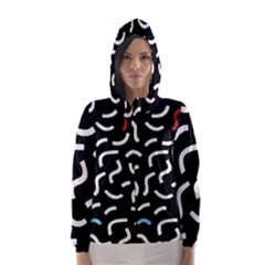 Toucan White Bluered Hooded Wind Breaker (women) by Mariart