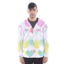 Tulip Lotus Sunflower Flower Floral Staer Love Pink Red Blue Green Hooded Wind Breaker (Men) View1