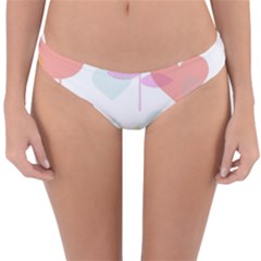 Tulip Lotus Sunflower Flower Floral Staer Love Pink Red Blue Green Reversible Hipster Bikini Bottoms by Mariart