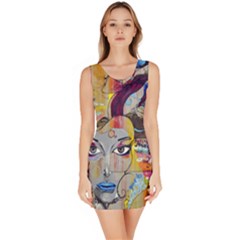 Graffiti Mural Street Art Painting Bodycon Dress by BangZart