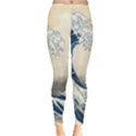 The Classic Japanese Great Wave off Kanagawa by Hokusai Leggings  View1