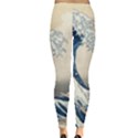 The Classic Japanese Great Wave off Kanagawa by Hokusai Leggings  View2