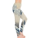 The Classic Japanese Great Wave off Kanagawa by Hokusai Leggings  View4