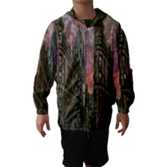 Flat Iron Building Toronto Ontario Hooded Wind Breaker (kids) by Nexatart