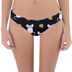 Cute Mouse Pattern Reversible Hipster Bikini Bottoms by Valentinaart