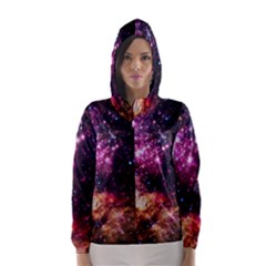 Space Colors Hooded Wind Breaker (women) by ValentinaDesign