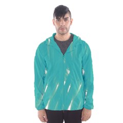 Background Green Abstract Hooded Wind Breaker (men) by Nexatart