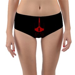 Ship Space Spaceship Reversible Mid-waist Bikini Bottoms by Nexatart