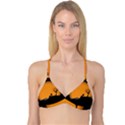 Couple Dog View Clouds Tree Cliff Reversible Tri Bikini Top View1