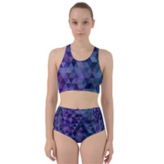 Triangle Tile Mosaic Pattern Racer Back Bikini Set by Nexatart