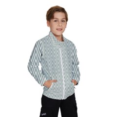 Vintage Pattern Chevron Wind Breaker (kids) by Nexatart