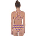 Pattern Background Purple Yellow Criss Cross Bikini Set View2