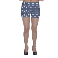 Seamless Pattern Repeat Line Skinny Shorts by Nexatart