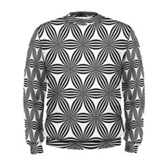 Seamless Pattern Repeat Line Men s Sweatshirt by Nexatart