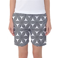 Seamless Pattern Repeat Line Women s Basketball Shorts by Nexatart