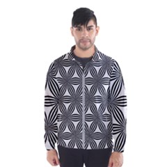 Seamless Pattern Repeat Line Wind Breaker (men) by Nexatart