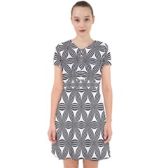 Seamless Pattern Repeat Line Adorable In Chiffon Dress by Nexatart