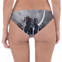 Awesome Wild Black Horses Running In The Night Reversible Hipster Bikini Bottoms View4